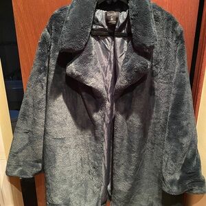 Ashley By 26 International Women's Charcoal Teddy Jacket